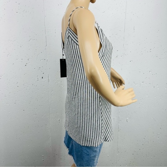 COA Clothing Of AhnJoongHee Clothing Women's Small Striped Ribbed Tank Top NEW - Picture 5 of 12